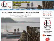 Tablet Screenshot of calgarydragonboatsociety.com